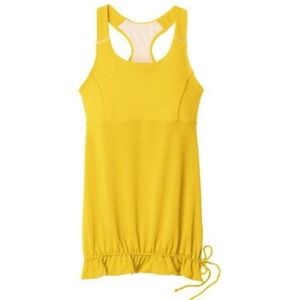 Athleta skills and drills yellow cinch racerback tank SM